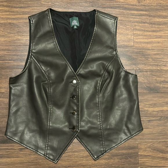 Wild Fable Vegan Leather Vest - Picture 1 of 3